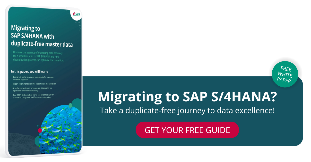 Deduplication for S/4HANA CTA 