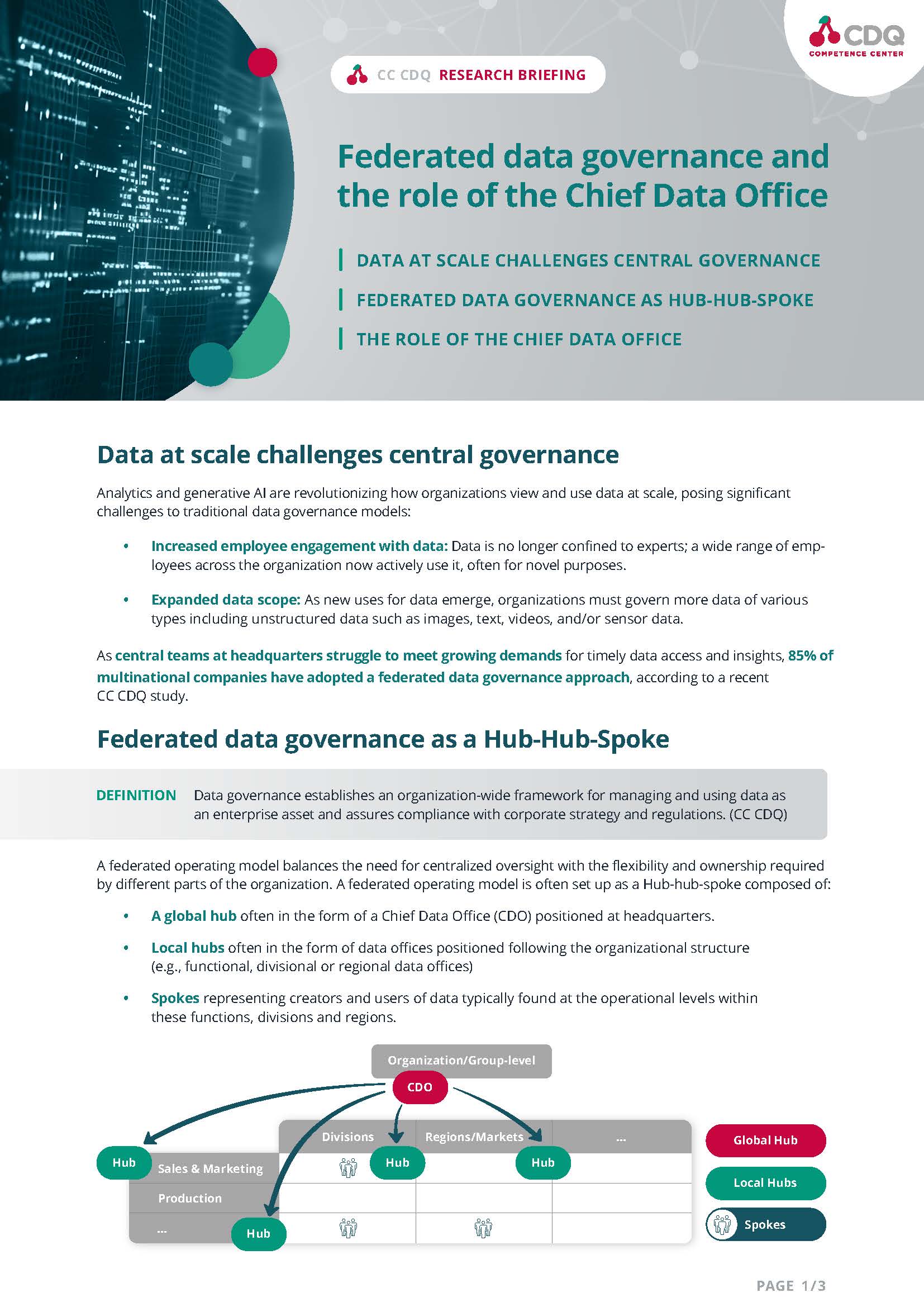 CC CDQ Research Briefing - Federated-Data-Governance