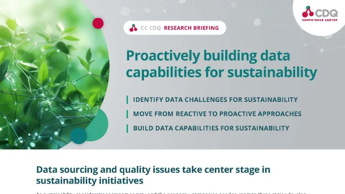 CC CDQ Research Briefing Data capabilities for sustainability