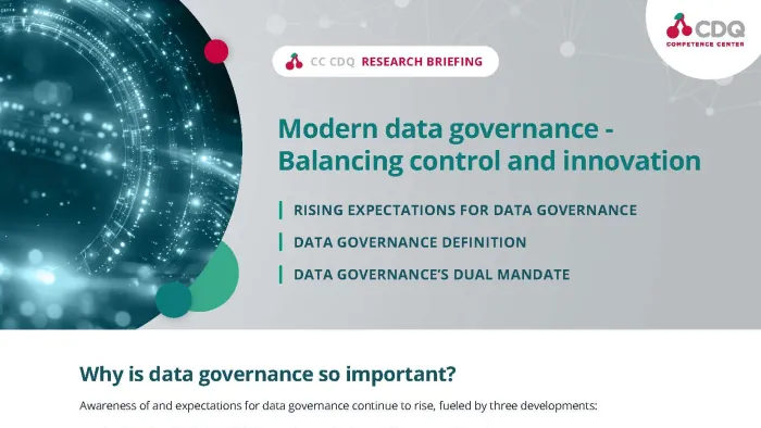 CC CDQ Research Briefing - Modern Data Governance